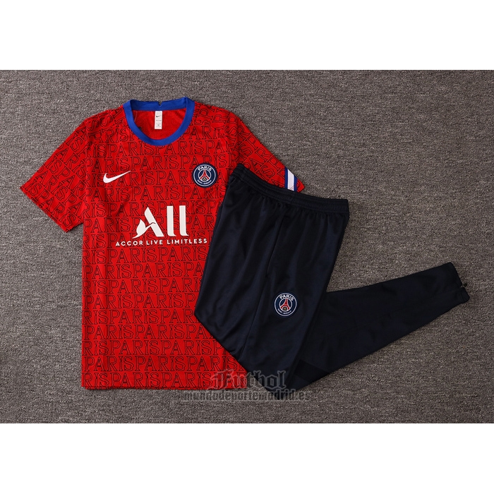 Chandal del Paris Saint-Germain Manga Corta 2020-2021 Rojo